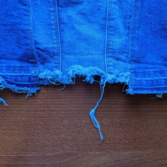 ZARA  - Denim Corset Crop Top - Picture 9 of 9